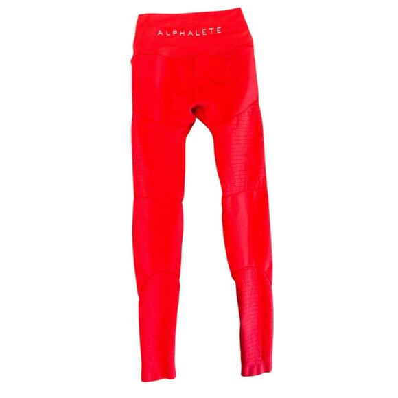 Alphalete OG Revival Formula Red Women’s XS Compression Workout Active Leggings - Picture 6 of 13